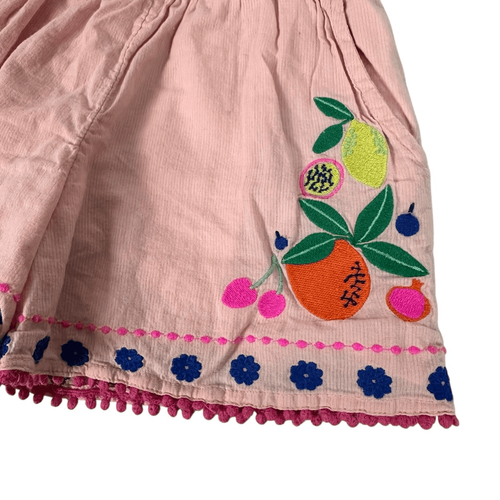 Mini Boden Smocked Waist Lined Shorts size 6 Years Embroidery - Picture 5 of 6