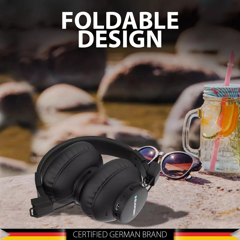 Blaupunkt Recién Lanzado BH41 Bluetooth Inalámbrico Sobre la Oreja Auriculares I Largos Foto 4 de 4