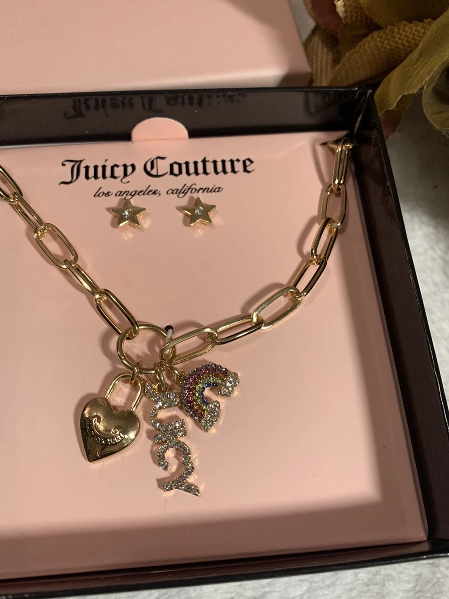 Juicy Couture charm necklace  Juicy couture charm necklace, Juicy