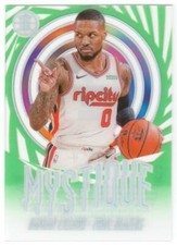 Damian Lillard 2019-20 Panini Illusions Mystique Emerald #18 Blazers