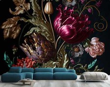 Barock Blumen Reich Tiefe Kunst Tapete Wandbild Abnehmbar Abziehbar Abziehen & Kleben