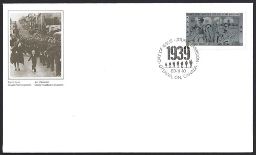 🍁Canada   #1260    "SECOND WORLD WAR"     Brand New  1989  First Day Cover