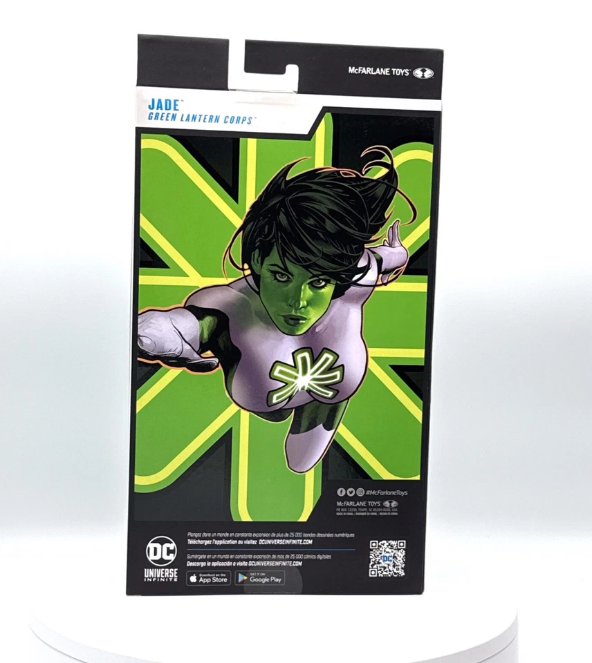 DC Multiverse Jade Green Lantern Corps McFarlane Red Platinum *Not Mint* - Image 2 of 2