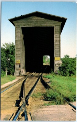 #ad Old Railroad Wooden Covered Bridge Missisquoi River Swanton Vermont USA $3.46