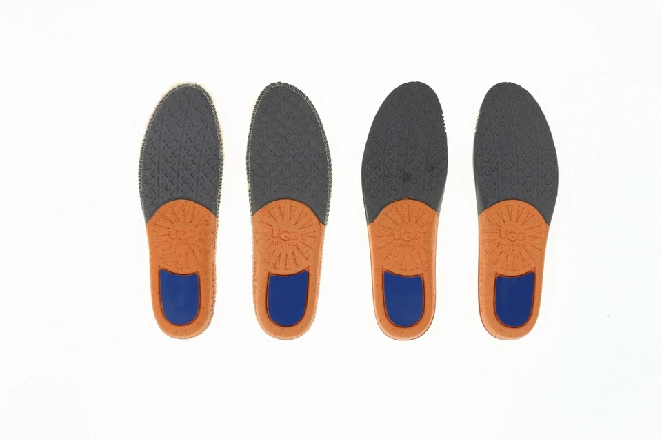 Juego de 2 pares de plantillas de doble suela de cuero/lana natural talla 10 UGG 166563 para hombre Foto 3 de 3