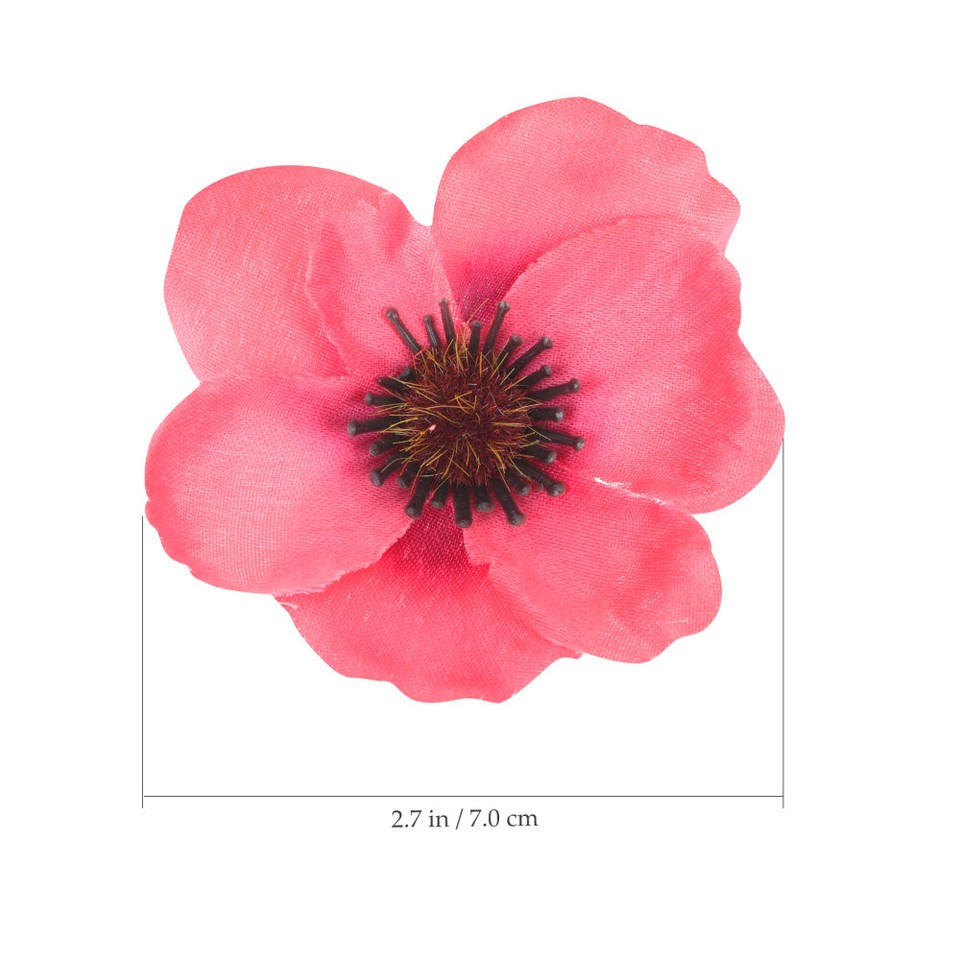 50 Pcs Plant Accessories Fake Poppies Flowers Yu Artificial eBay