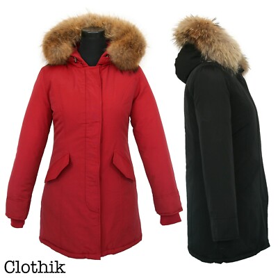 PARKA DONNA giubbotto giaccone invernale con pelliccia arctic
