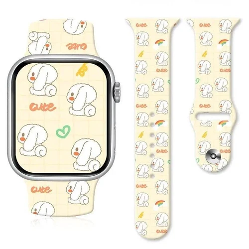Anime Sannrio My Melody Cinnamoroll Kuromi Uhrenarmband für Apple Watch 8765 Stra - Bild 14 von 58