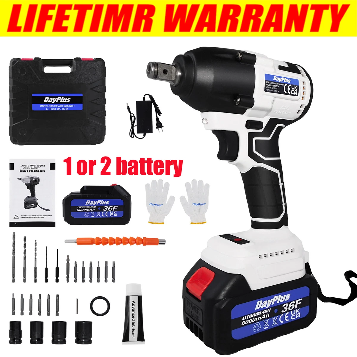 Half inch drive battery impact gun new arrivals