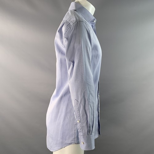 Camisa De Manga Larga Cutaway De Algodón Azul Claro Talla S RALPH LAUREN - Imagen 2 de 4