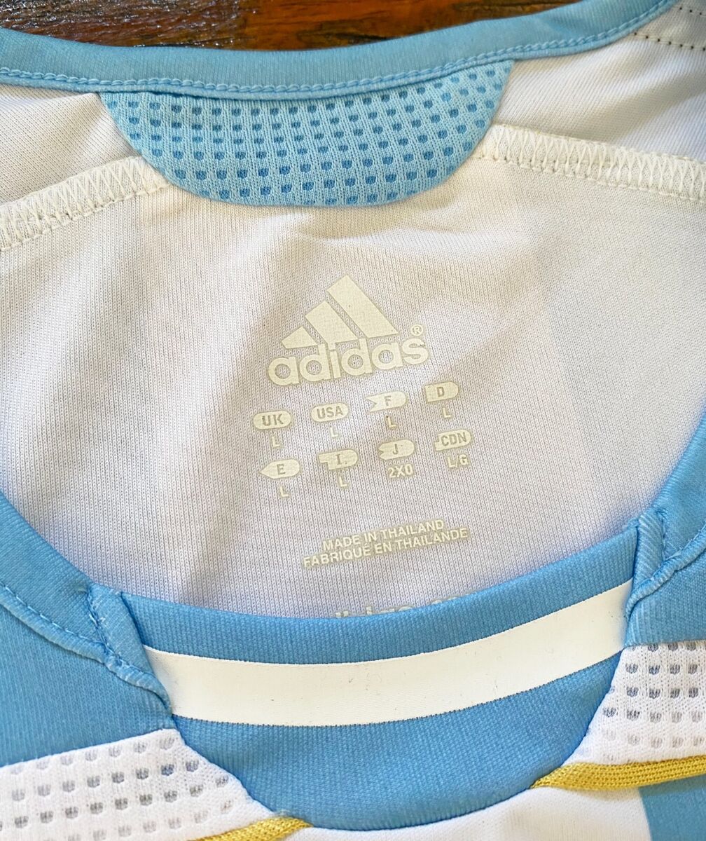 Argentina Adidas 2006 matchworn soccer jersey #22 Lucho Argentina Adidas 2006 matchworn soccer jersey #22 Lucho