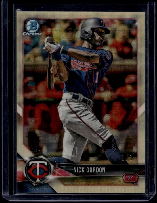 2018 Bowman Draft Baseball Nick Gordon #BDC-74 Chrome Superfractor 1/1