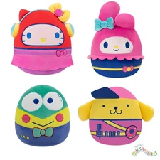 Official Hello Kitty Kawaii Arcade 8" Squishmallows Plush Hello Kity Pack Of 4
