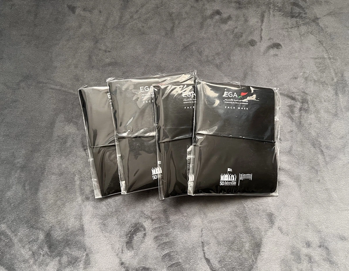 Brand New 4 Emirates Global Aluminium Face Masks