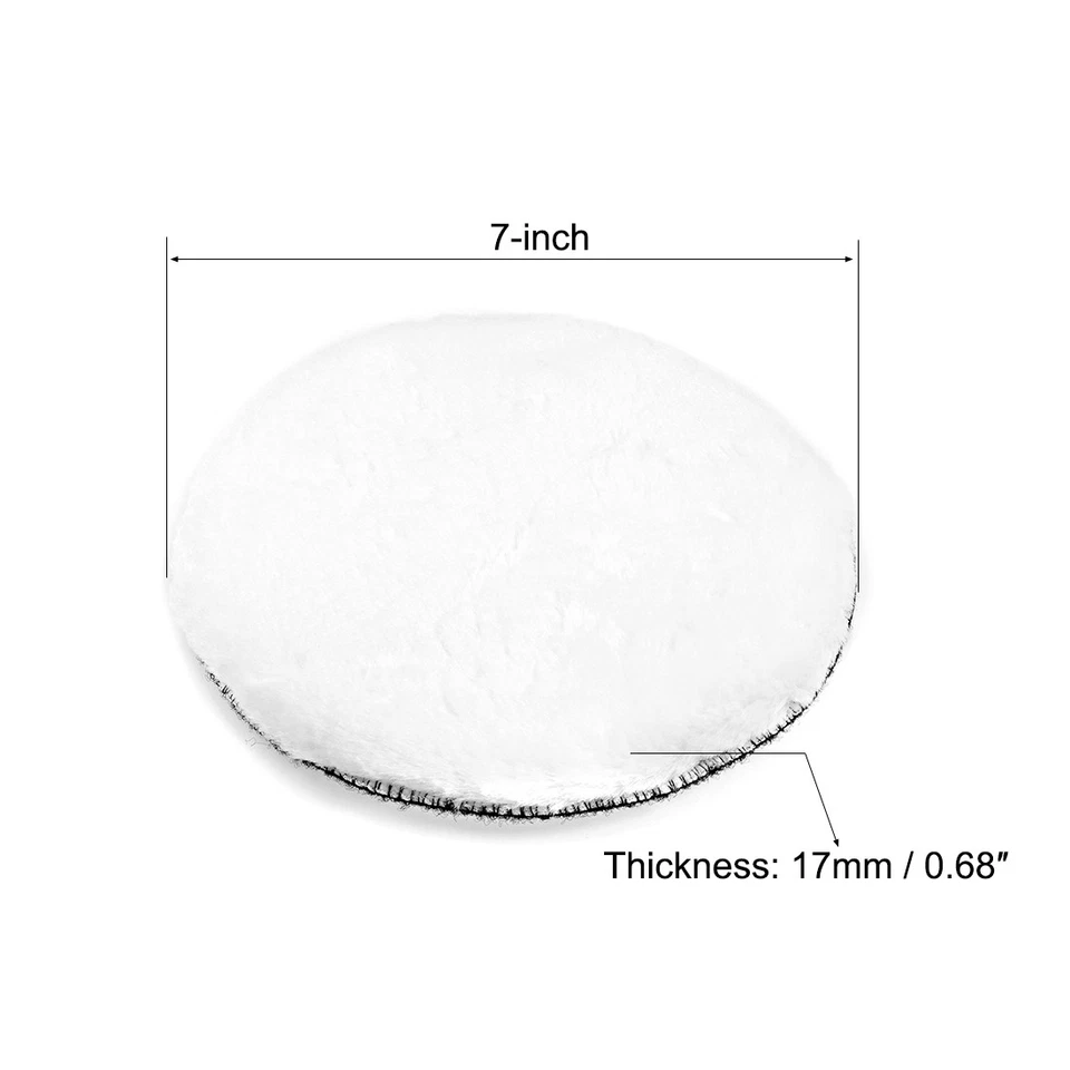 7-дюймовая шерстяная полировальная подушка с крючком и петлей полировальные колеса 4 шт. - Изображение 2 из 4