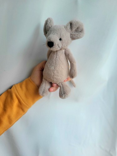 JELLYCAT SMALL BASHFUL MOUSE. RETIRED. IN VERY GOID CONDITION. - Picture 3 of 6