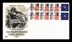 Dr Jim Stamps America The Beautiful Flag Stamp Pane First Day Cover Artcraft