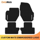 Fit Volvo S60 2010-2013 Quality Velour Carpet Car Floor Mats black Liners
