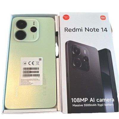 Xiaomi Redmi Note 14 Handy NEU 6GB/128GB Grün 108MP Kamera NFC 5000mAh