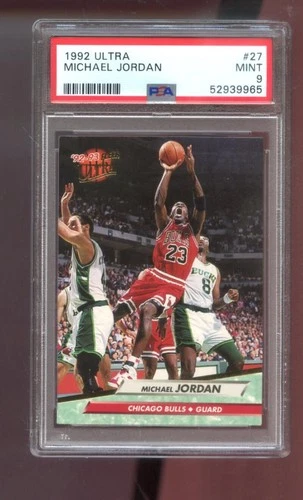 1992-93 Fleer Ultra #27 Michael Jordan PSA 9 Graded Basketball Card Chicago Bull