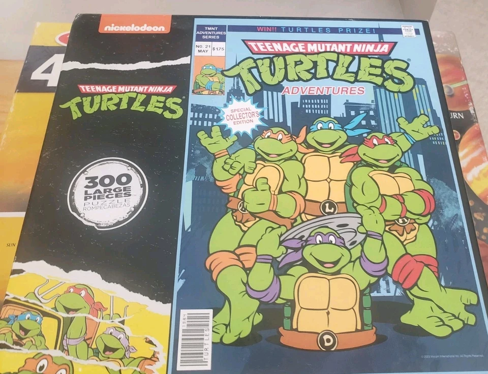 Lot Of 3 Puzzles Melissa And Doug, Turtles (NEW).And Curious George all Complete - Image 3 of 4