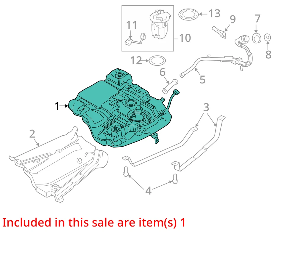 (LOCAL PICKUP ONLY) Fuel Tank FWD Fits 11-15 MKX 727583 - Изображение 3 из 4