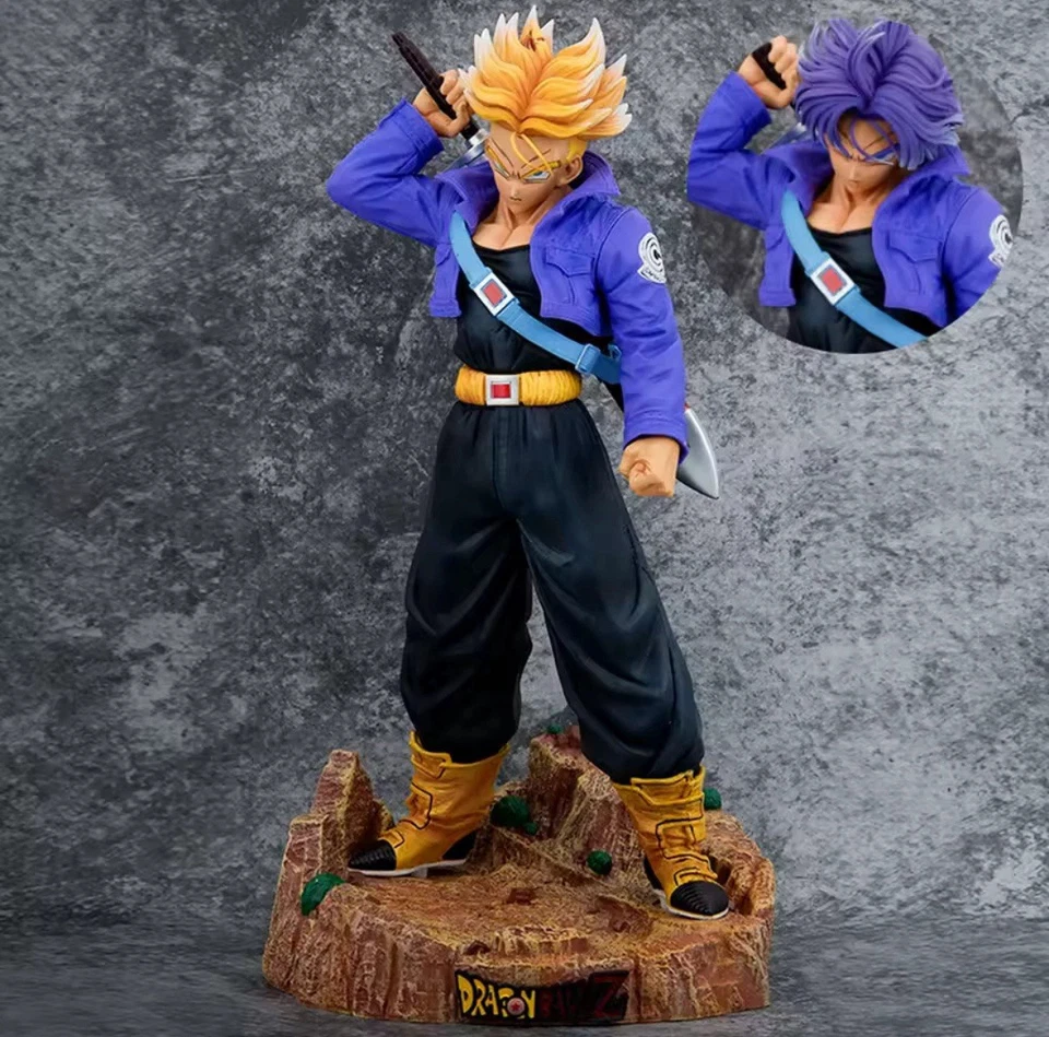 Dragon Ball Z Trunks Figur 23cm Statue Set Anime Sammler PVC