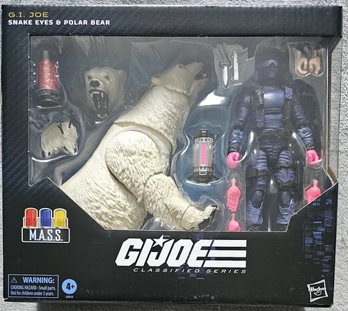G.I. Joe Classified Series Snake Eyes & Polar Bear 6" Deluxe Set 161 New Hasbro