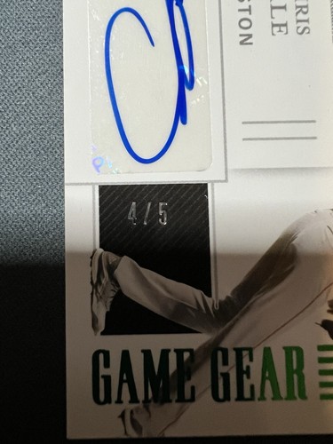 2021 Panini - GAME GEAR #GGS-CS Chris Sale 4/5 (AU,MEM) BOSTON RED SOX 📈 RARE! - Bild 2 von 3