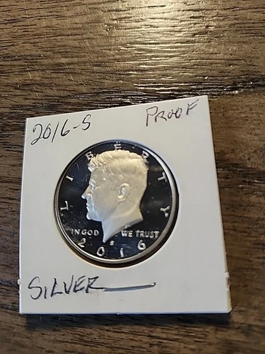 2016 S Kennedy Half Dollar Silver Proof 90% Silver, Free Shipping
