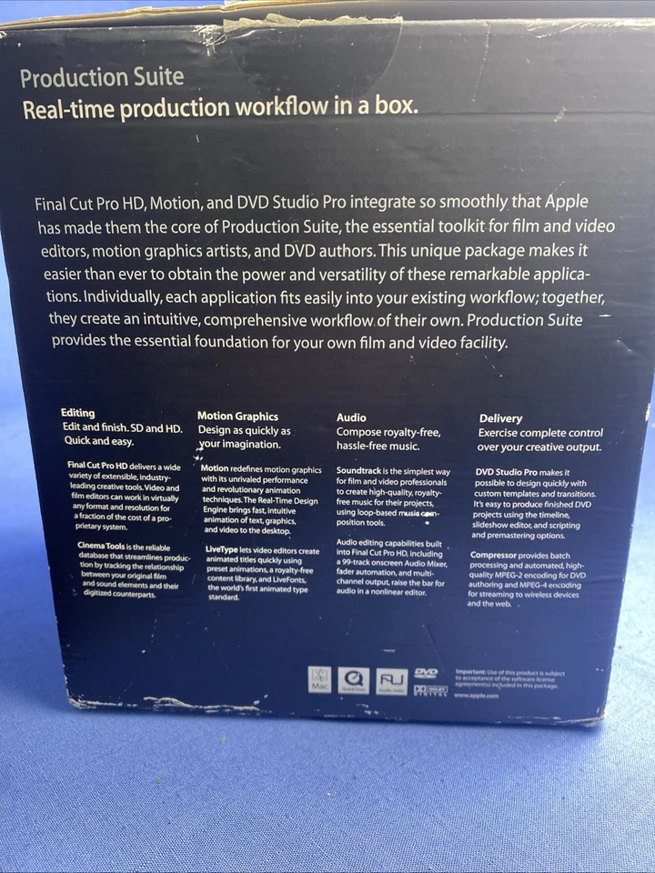 Apple Production Suite 2004 Academic Single User  - Image 4 of 4