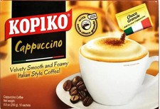Kopiko Cappuccino Coffee Mix Chocolate Granule 3in1 Mix Italian Style - Exp 8/26