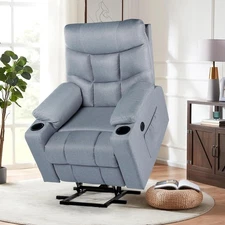 Electric Power Lift Recliner Chair Sofa with Massage and Heat for Elderly Remote