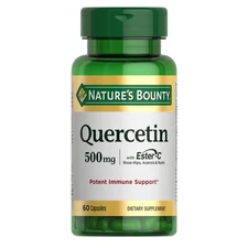Nature's Bounty Quercetin Capsules 60 Count With Vitamin C Immune Support