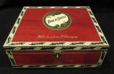 Red Brick House Toro Empty Wood Cigar Box 7.75" x 6.75" x 2.75"