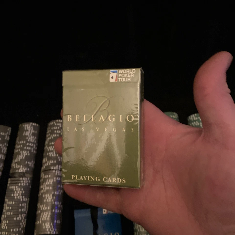 WPT Bellagio Poker 500 Fichas World Poker Tour Juego de Torneo Premium Estuche Plateado Foto 4 de 4