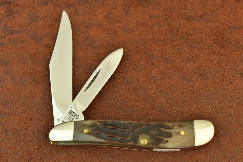 CUCHILLO VINTAGE CASE XX USA 7 PUNTOS 1983 NUEVO MOLER SEGUNDO CORTE CIERVO CACAHUETE (25173) Foto 2 de 4