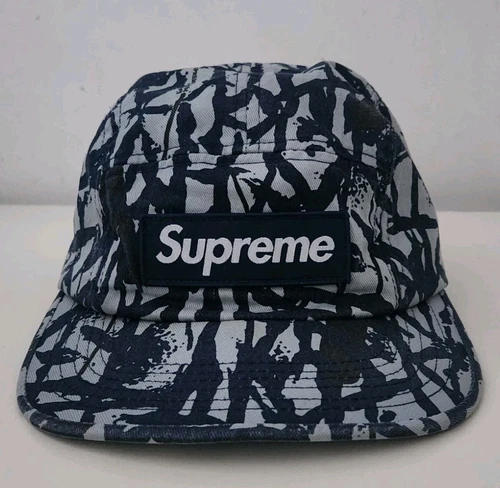 SS13 Supreme Roseau Camouflage Camping Cap 2013 Rétro Chapeau Marine Logo Boite