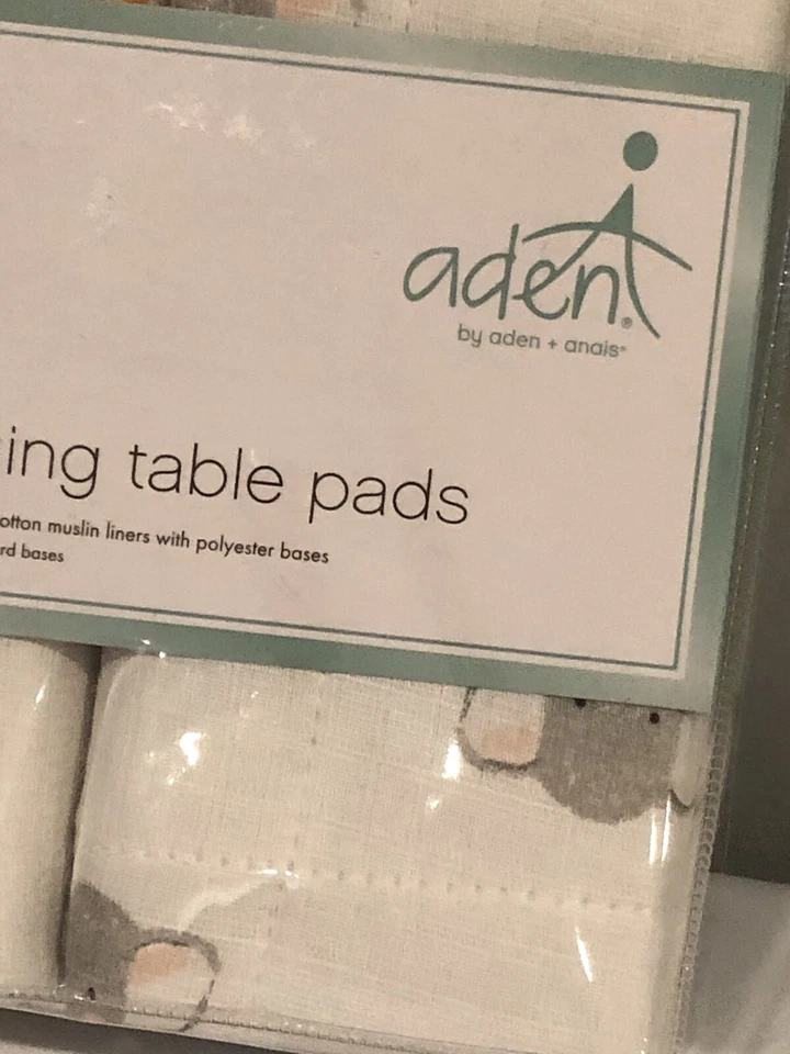 ADEN + ANAIS ALMOHADILLAS PARA CAMBIAR PATIO ~ SAFARI BEBÉS JIRAFA ELEFANTE ~ NUEVO Foto 3 de 4