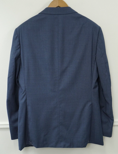 Blazer Napoli Azul De Lana Pura S110 Reda Talla EU52 UK/US42 - Imagen 2 de 8