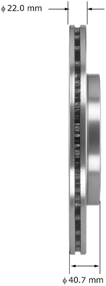 Rotor de freno de disco para Volvo S80 XC70 S60 BENDIX 2007-2014 Foto 3 de 3