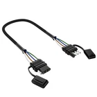 MICTUNING 4 Pin Flat Trailer Extension Cable 12inch 4 Way Connector Trailer-Side