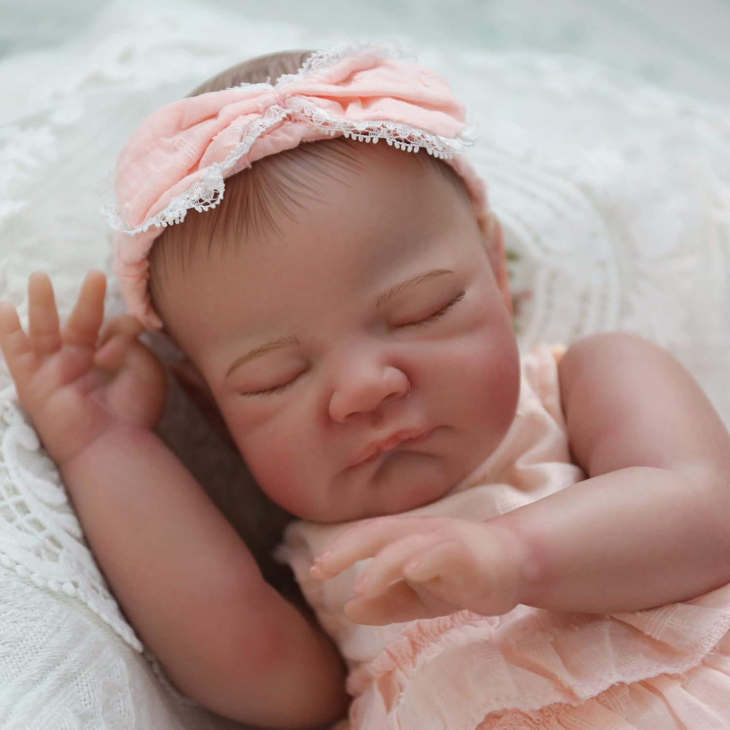 WOOROY Realistic Reborn Baby Dolls August - 20 Inch Lifelike Newborn  Sleeping Girl Handmade Real Life Baby Dolls Reborn Toddler with Soft  Weighted