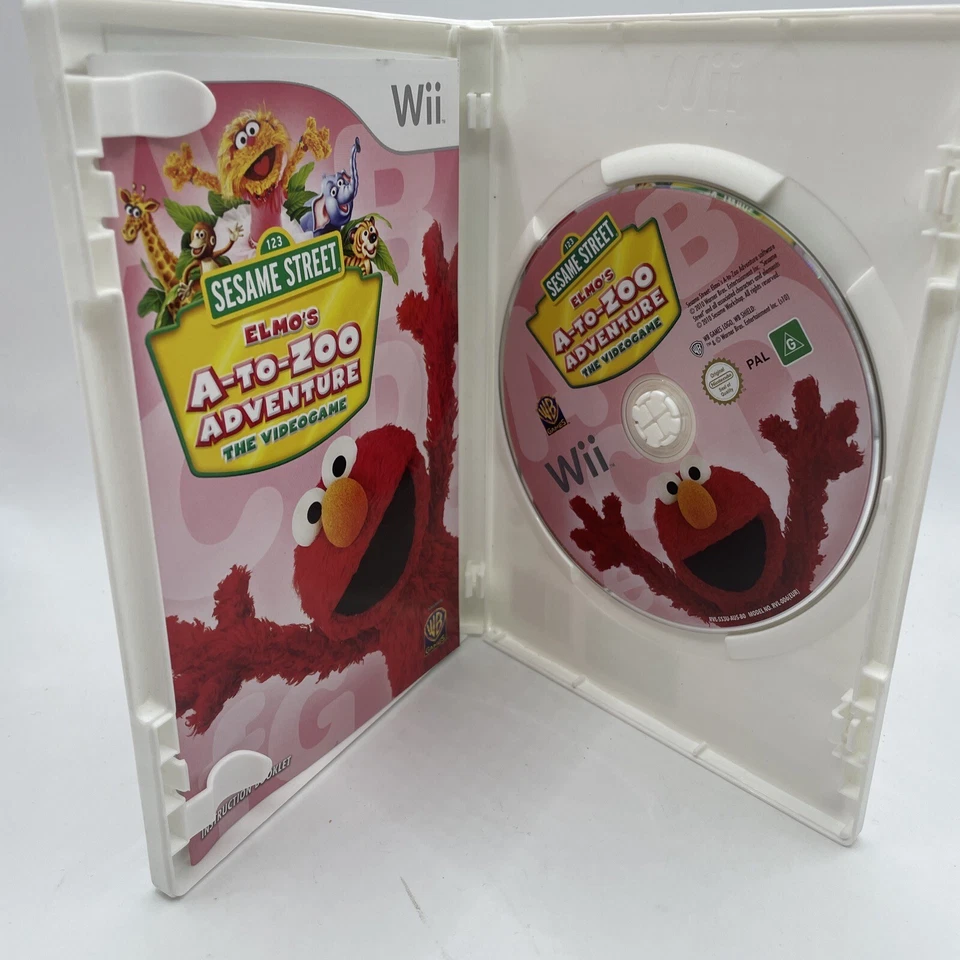 Wii Sesame Street Elmo’s A To Zoo Adventure Nintendo Wii Free Fast Post Aus Foto 3 de 3