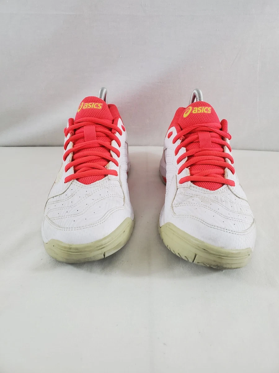 Asics Gel Dedicate 6 Women s Size 8 White Laser Pink Athletic Running Shoes