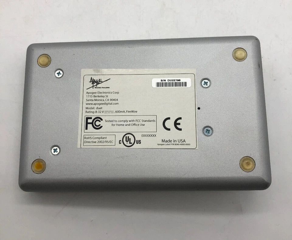 Apogee Duet Firewire Audio Interface (PARTS) - Image 2 of 4