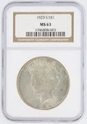 1923-S Peace Silver Dollar NGC MS63 S$1 San Francisco Minted No Reserve