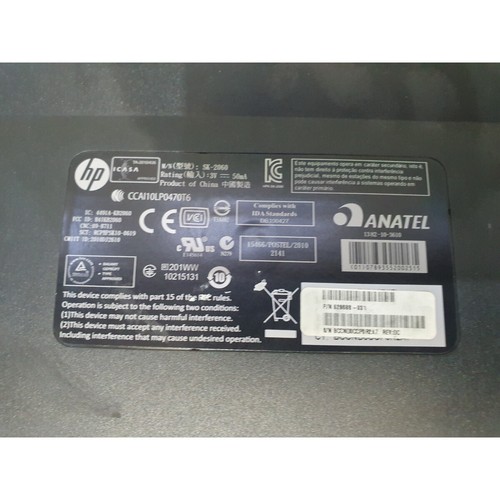 HP SK-2060 Full Size Slim Keyboard Wireless Portable QWERTY (Standard) Cordless - Picture 6 of 12