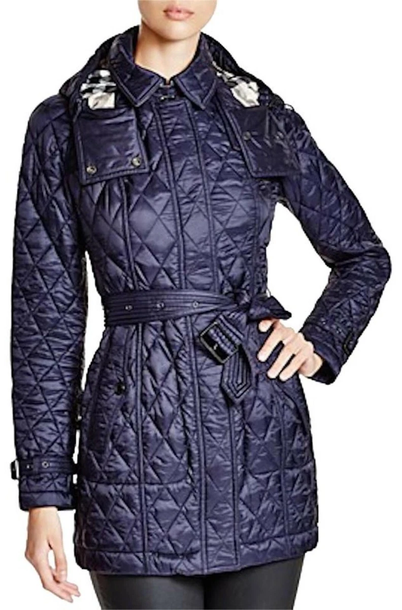 Burberry finsbridge best sale quilted coat short