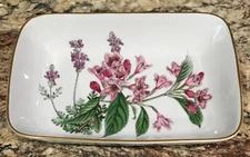 SPODE MADE IN ENGLAND RECTANGULAR BAKER WEIGELA LAVENDER LOOKS UNUSED 10 1/4”L